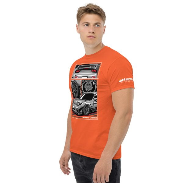 Mazda RX7 Car T-Shirt "Rotary Legend" - Men's