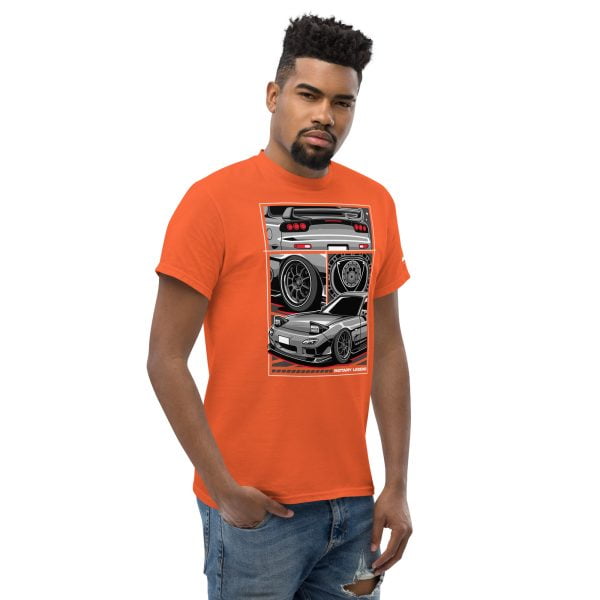 Mazda RX7 Car T-Shirt "Rotary Legend" - Men's