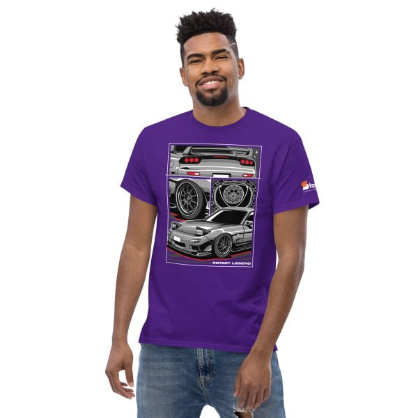 Mazda RX7 Car T-Shirt "Rotary Legend" - Men's