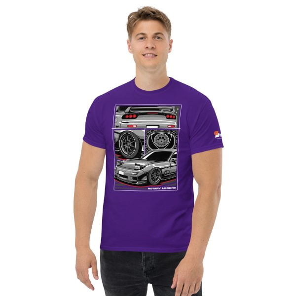 Mazda RX7 Car T-Shirt "Rotary Legend" - Men's