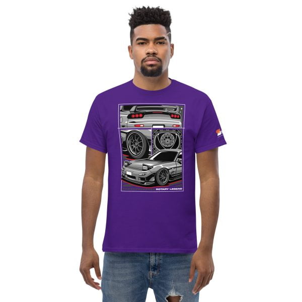 Mazda RX7 Car T-Shirt "Rotary Legend" - Men's