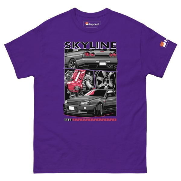 Nissan Skyline R34 GTR Men's Car Graphic T-shirt