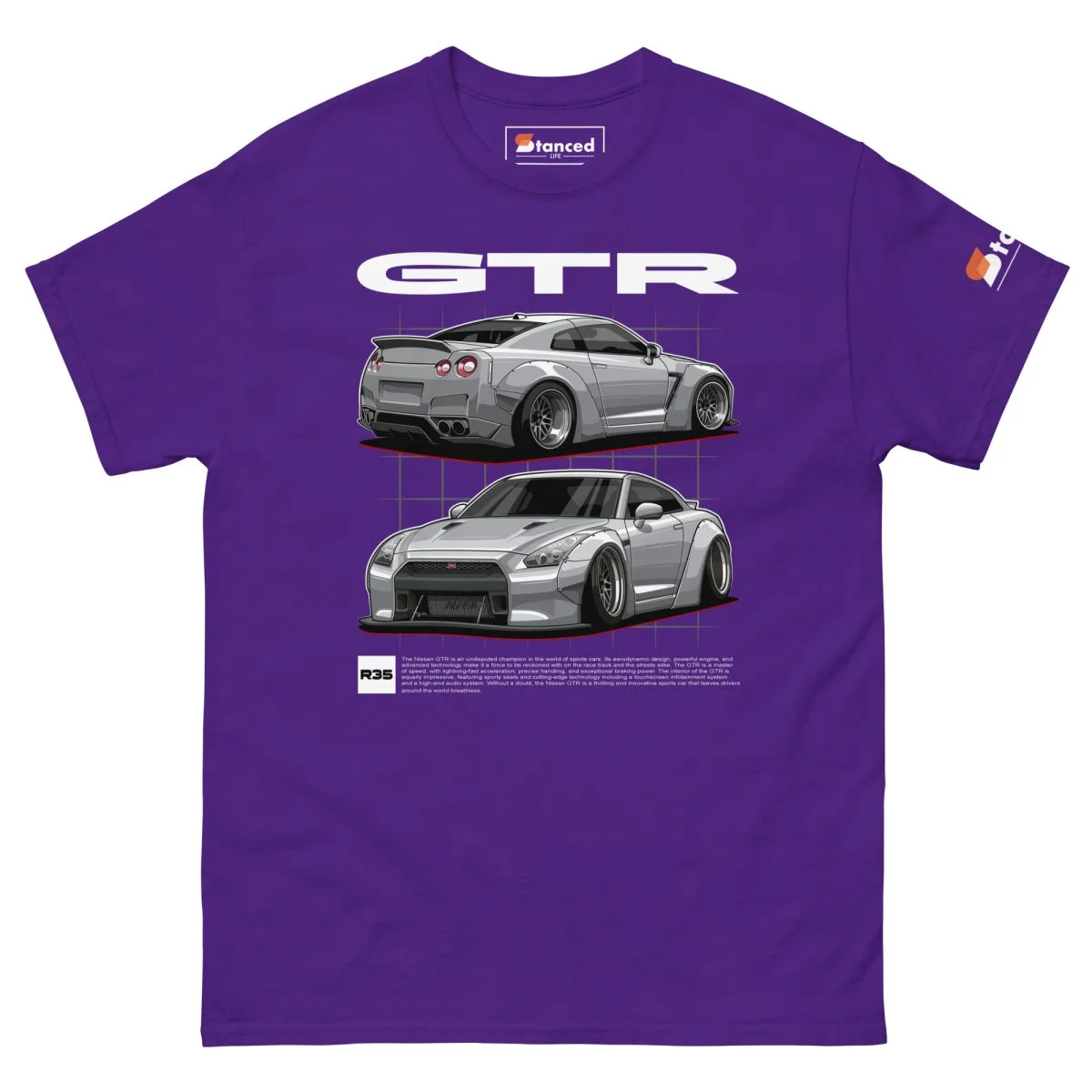 Nissan GTR R35 Men's Graphic T-shirt - Image 5