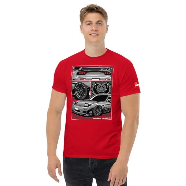 Mazda RX7 Car T-Shirt "Rotary Legend" - Men's