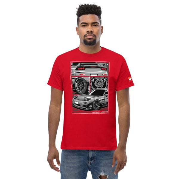Mazda RX7 Car T-Shirt "Rotary Legend" - Men's