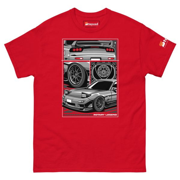 Mazda RX7 Car T-Shirt "Rotary Legend" - Men's