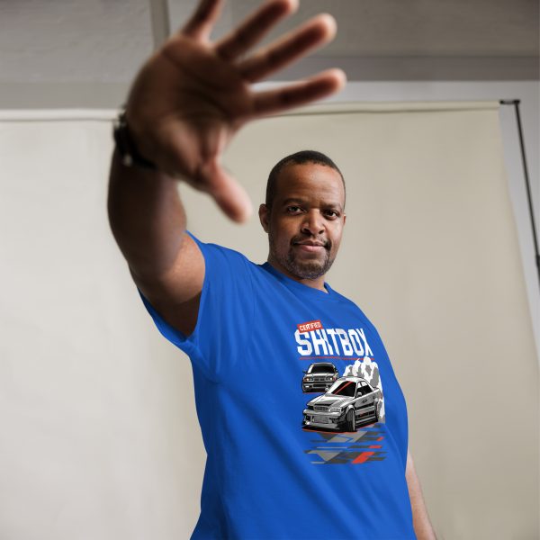 E36 BMW & JDM JZX100 Toyota Chaser Drifting Men's T-shirt "Certified Shitbox "