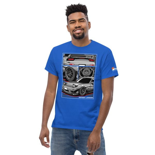 Mazda RX7 Car T-Shirt "Rotary Legend" - Men's