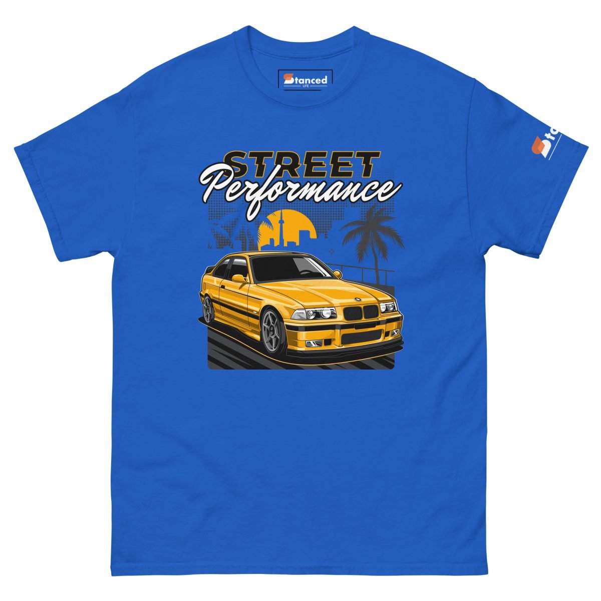 BMW E36 Men's classic tee "Street Performance" - Yellow Print - Image 34