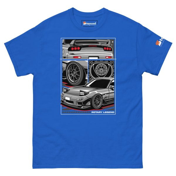Mazda RX7 Car T-Shirt "Rotary Legend" - Men's