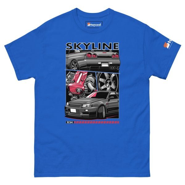 Nissan Skyline R34 GTR Men's Car Graphic T-shirt