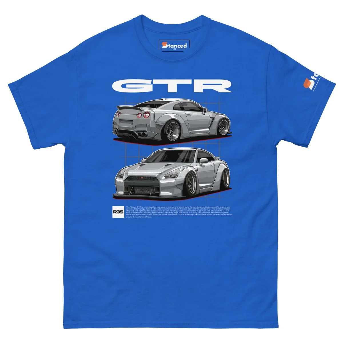Nissan GTR R35 Men's Graphic T-shirt - Image 8