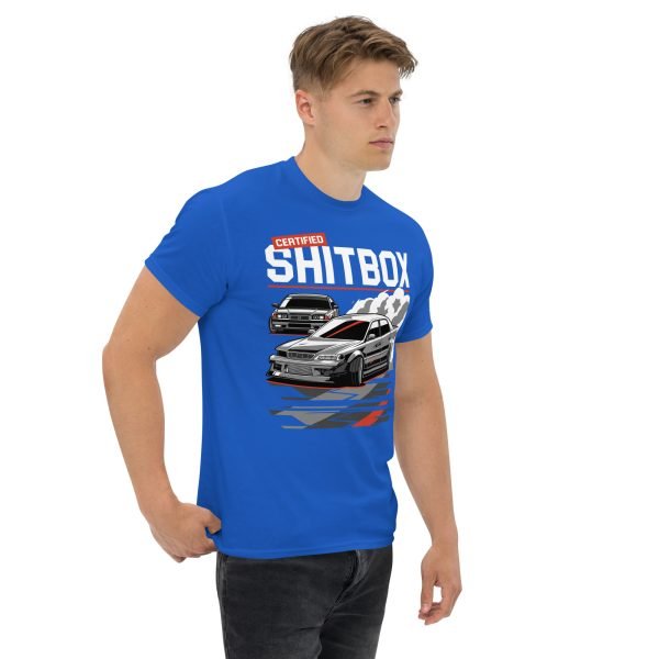 E36 BMW & JDM JZX100 Toyota Chaser Drifting Men's T-shirt "Certified Shitbox "