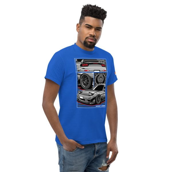 Mazda RX7 Car T-Shirt "Rotary Legend" - Men's