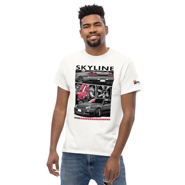 Nissan Skyline R34 GTR Men's Car Graphic T-shirt