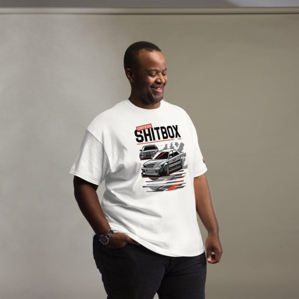 E36 BMW & JDM JZX100 Toyota Chaser Drifting Men's T-shirt "Certified Shitbox "