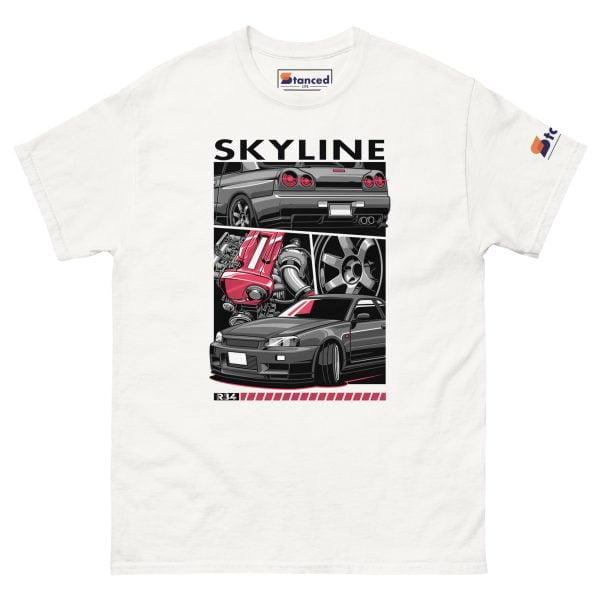 Nissan Skyline R34 GTR Men's Car Graphic T-shirt