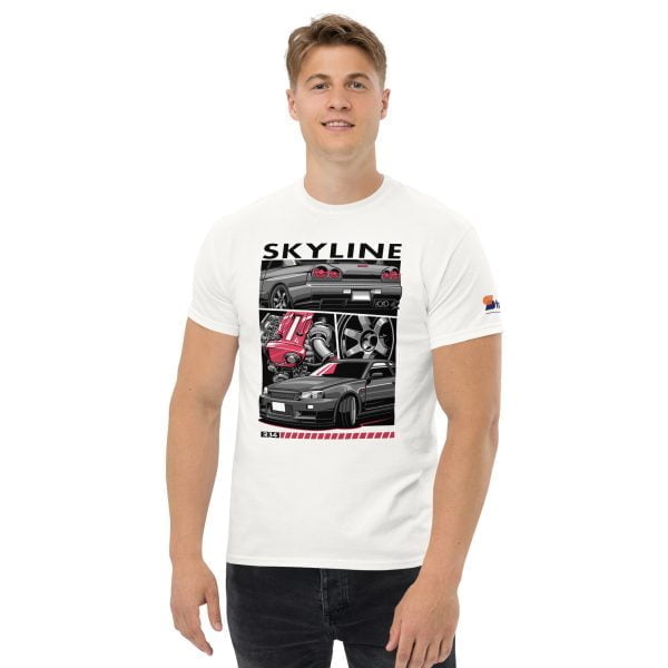 Nissan Skyline R34 GTR Men's Car Graphic T-shirt