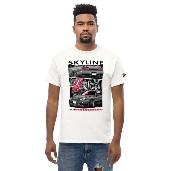 Nissan Skyline R34 GTR Men's Car Graphic T-shirt
