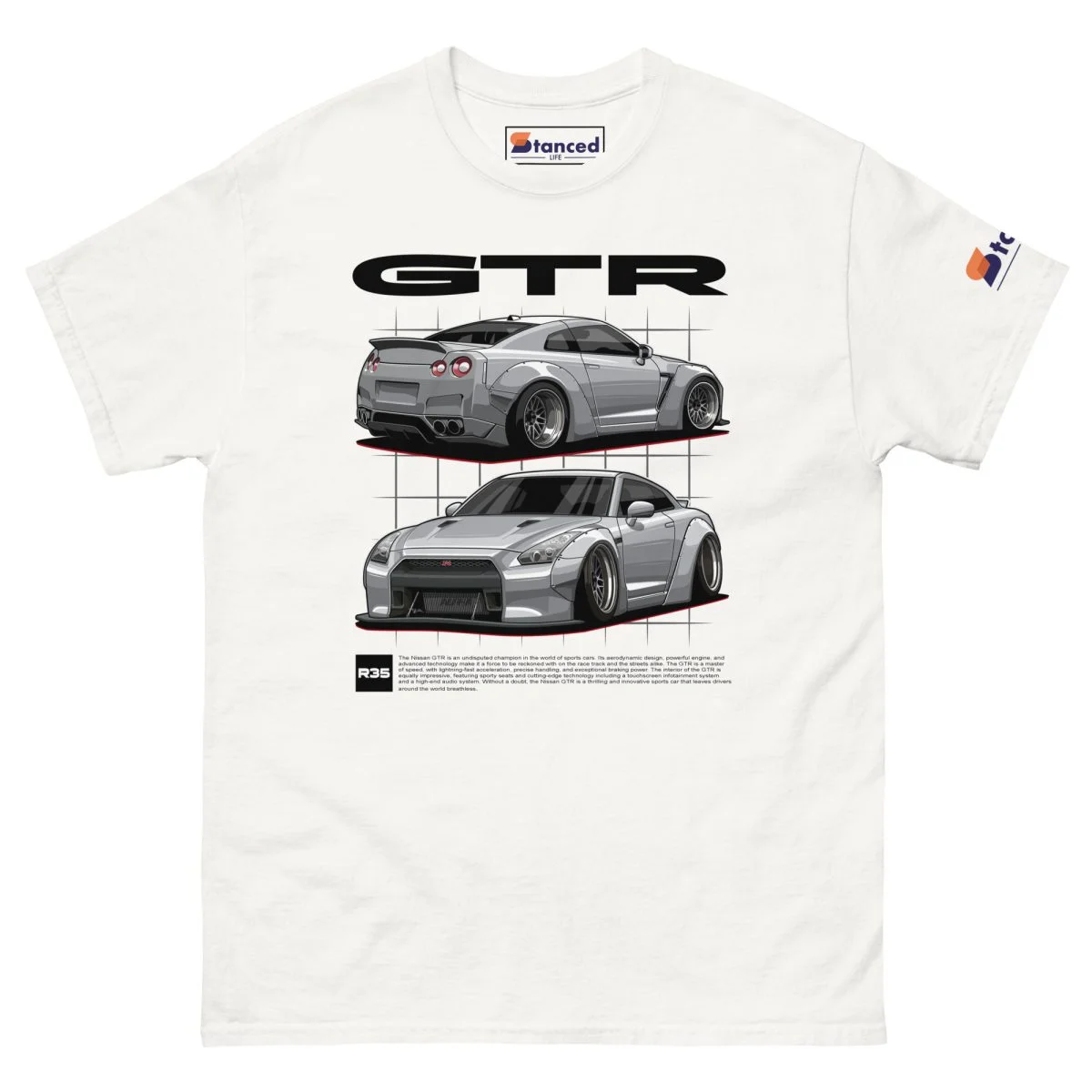 Nissan GTR R35 Men's Graphic T-shirt - Image 15