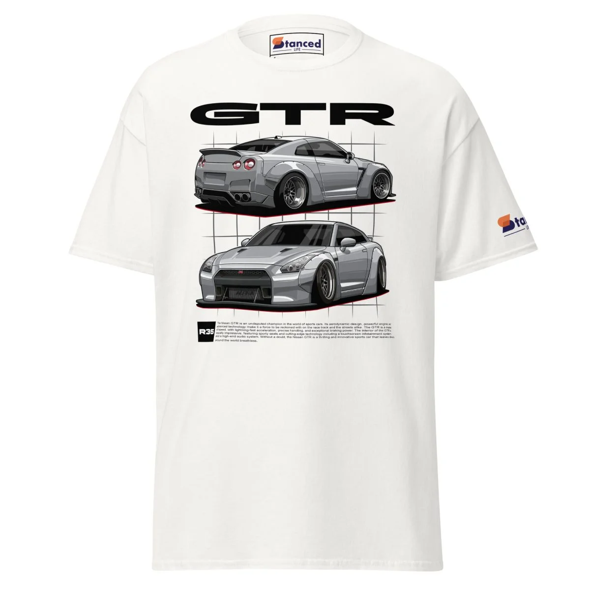 Nissan GTR R35 Men's Graphic T-shirt - Image 19