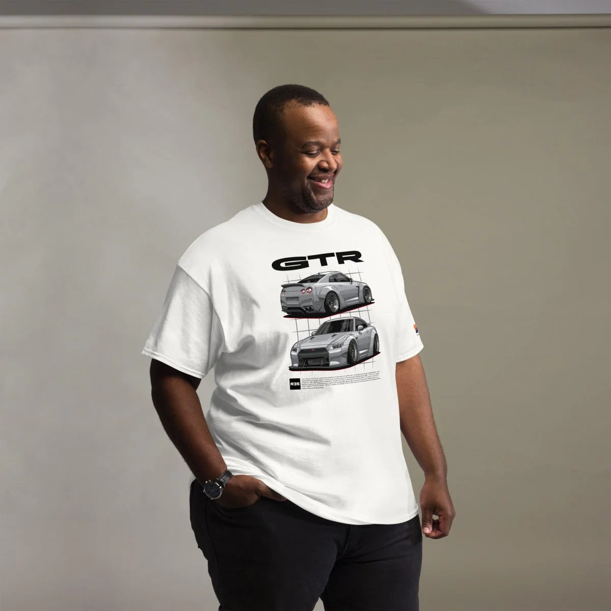 Nissan GTR R35 Men's Graphic T-shirt - Image 22