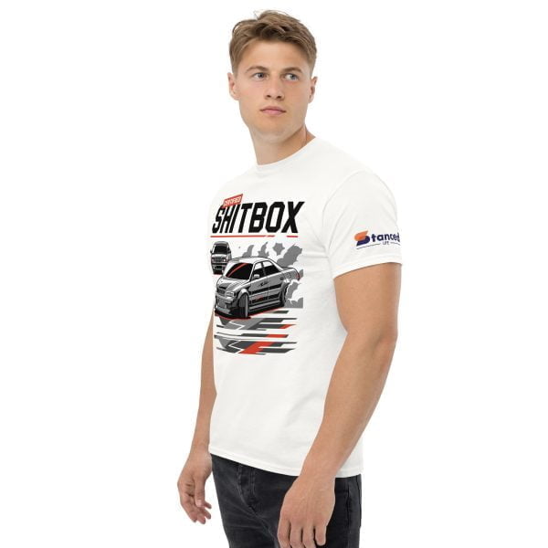 E36 BMW & JDM JZX100 Toyota Chaser Drifting Men's T-shirt "Certified Shitbox "