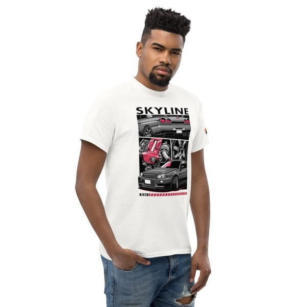 Nissan Skyline R34 GTR Men's Car Graphic T-shirt