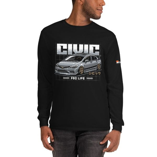 Honda Civic "FD2 Life" Men’s Long Sleeve Shirt
