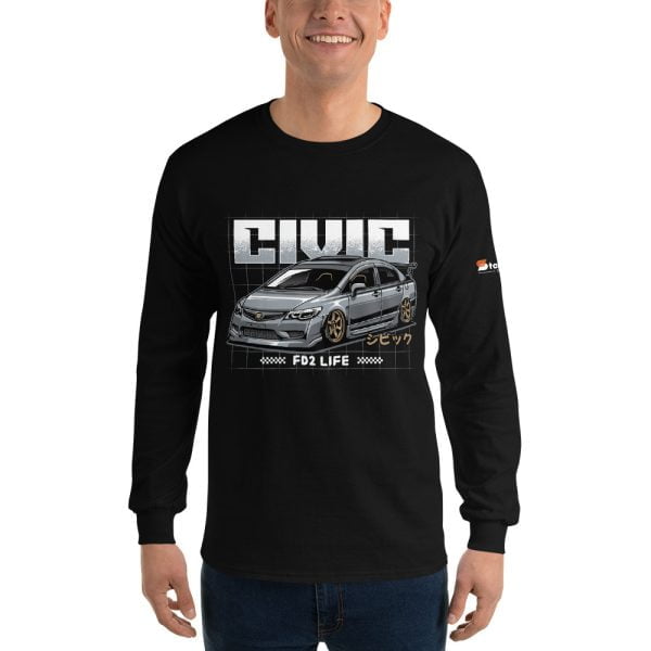 Honda Civic "FD2 Life" Men’s Long Sleeve Shirt