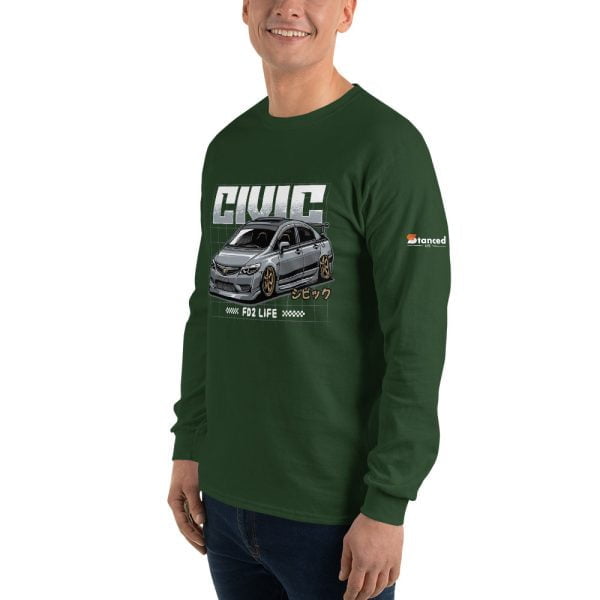 Honda Civic "FD2 Life" Men’s Long Sleeve Shirt