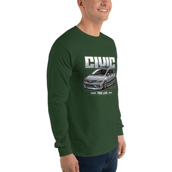 Honda Civic "FD2 Life" Men’s Long Sleeve Shirt