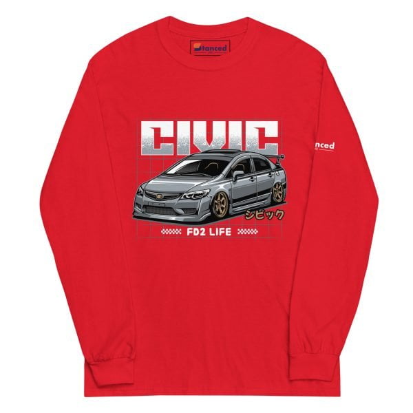 Honda Civic "FD2 Life" Men’s Long Sleeve Shirt