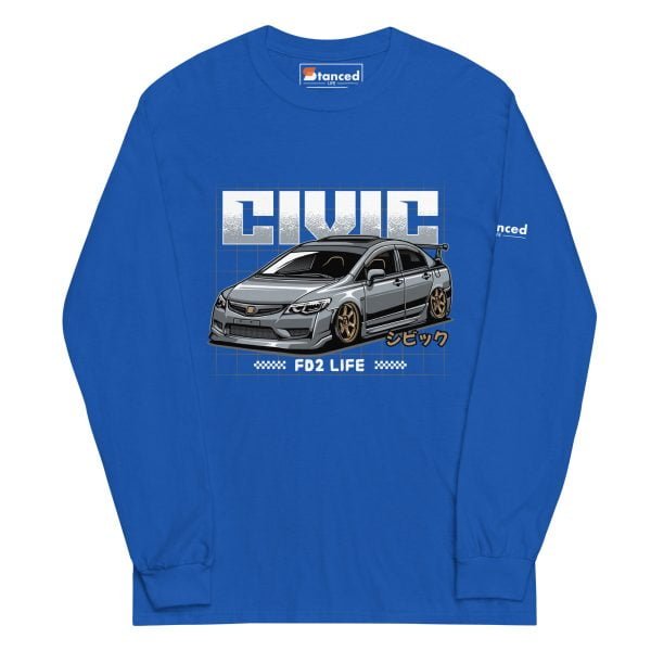 Honda Civic "FD2 Life" Men’s Long Sleeve Shirt