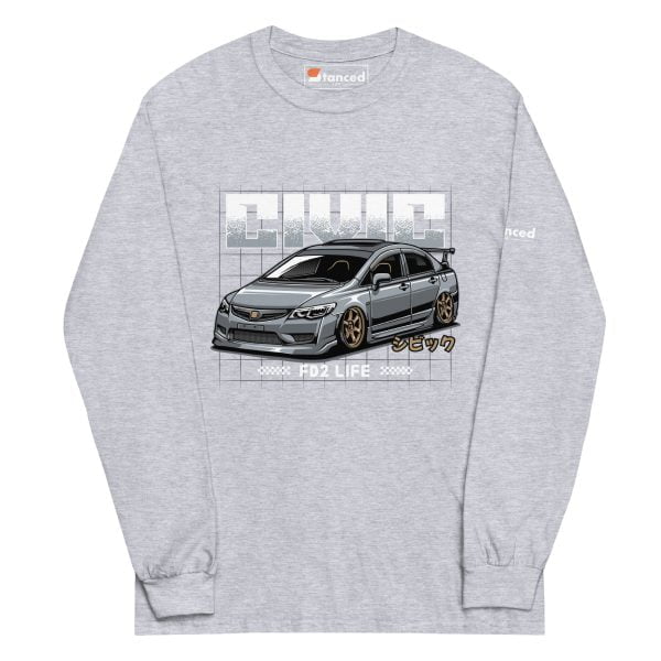 Honda Civic "FD2 Life" Men’s Long Sleeve Shirt