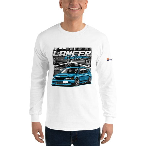 Mitsubishi Lancer Evo 10 Men’s Long Sleeve Shirt, perfect for men looking for a stylish and comfortable option.