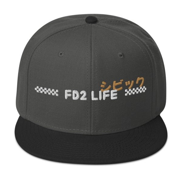 Honda Civic Snapback Hat "FD2 Life"