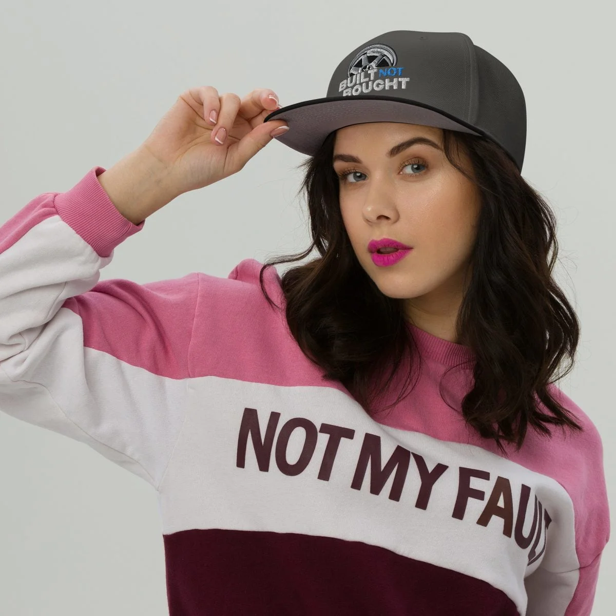 Built Not Bought Snapback Hat - Image 37