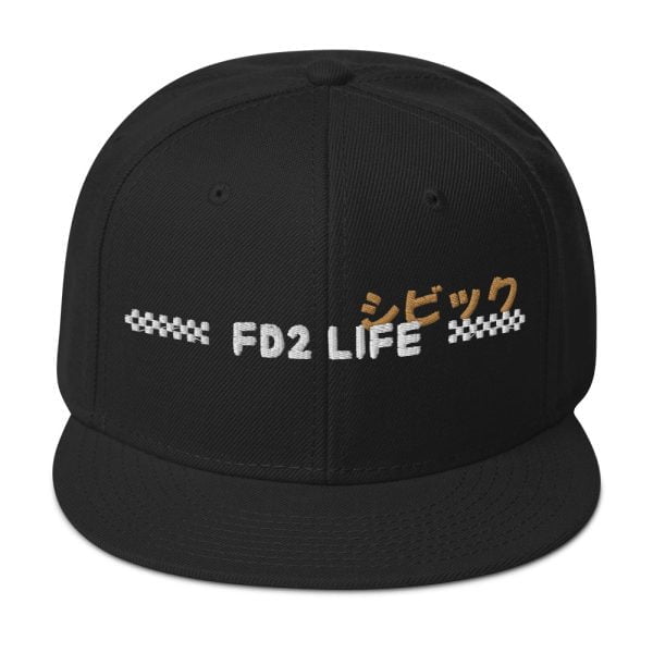 Honda Civic Snapback Hat "FD2 Life"