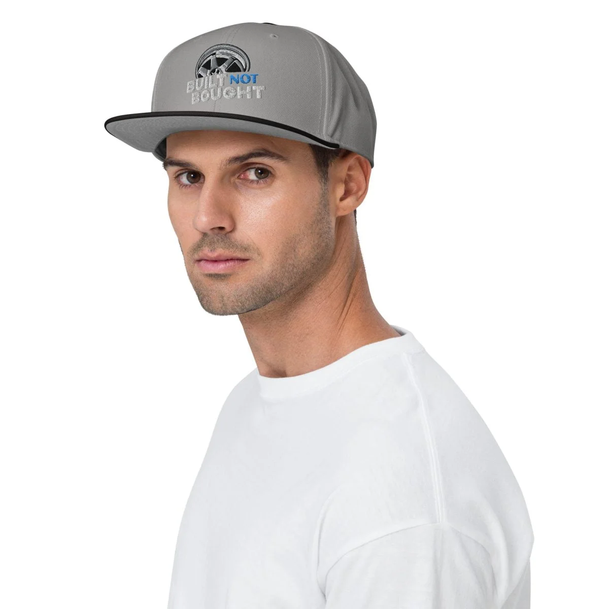 Built Not Bought Snapback Hat - Image 47
