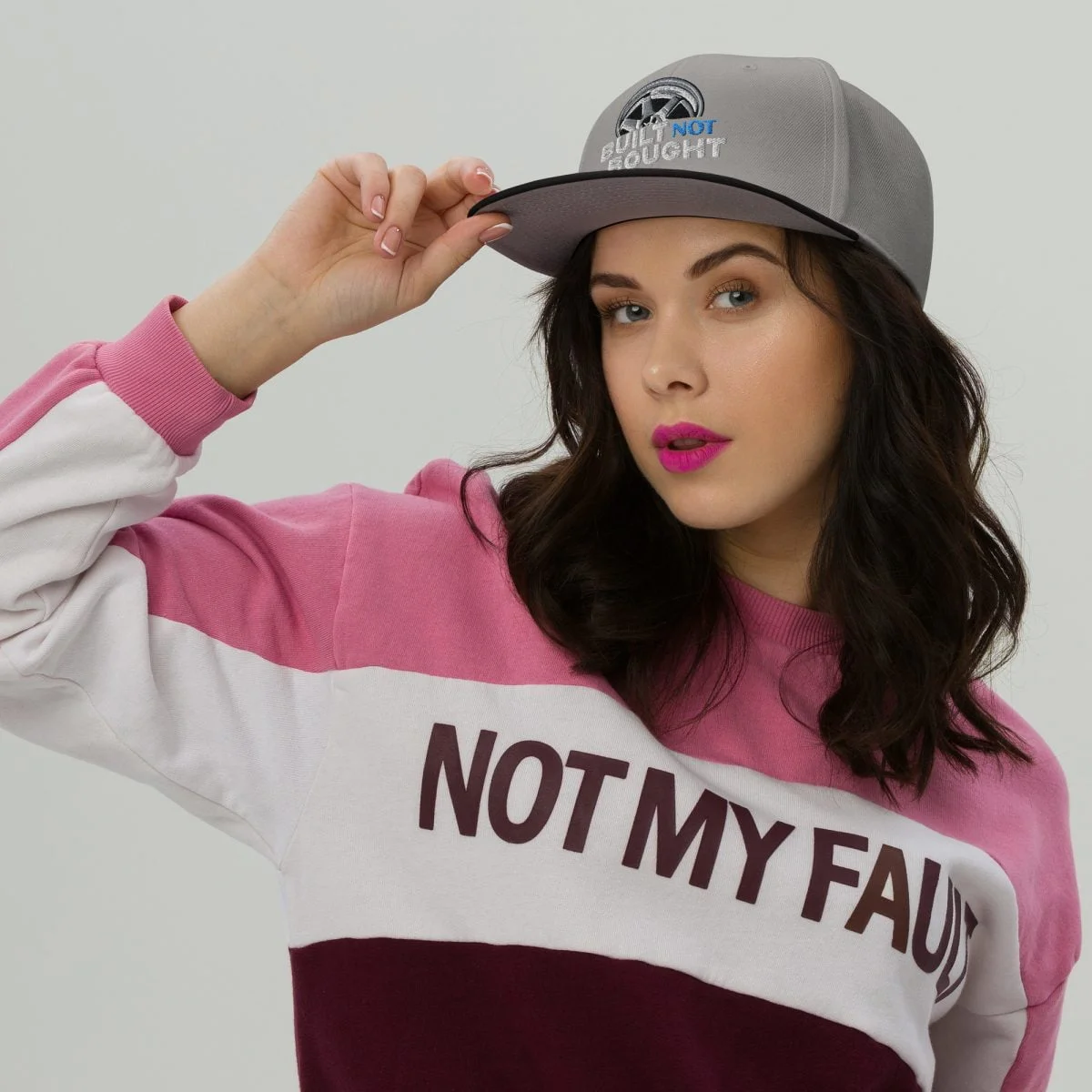 Built Not Bought Snapback Hat - Image 49