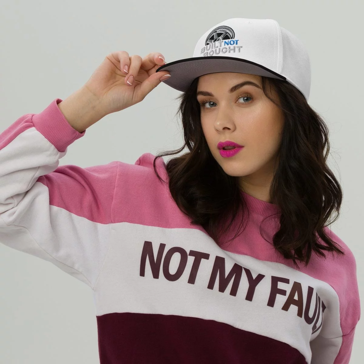 Built Not Bought Snapback Hat - Image 51