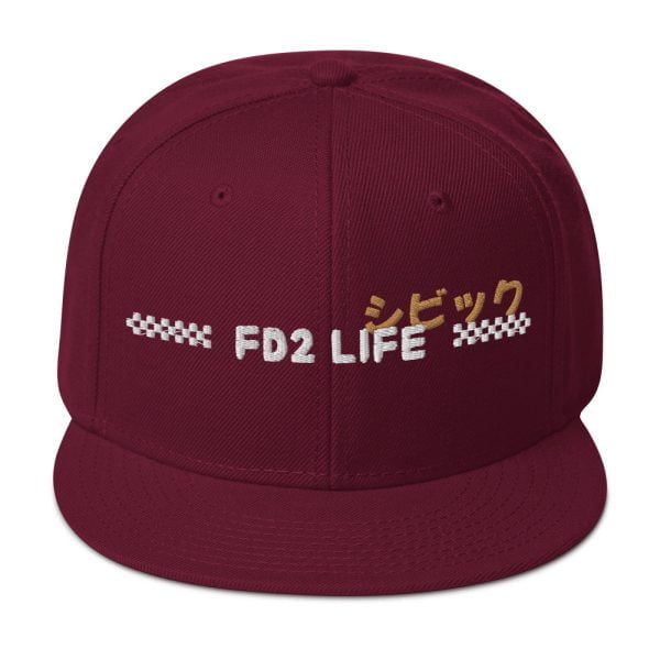 Honda Civic Snapback Hat "FD2 Life"