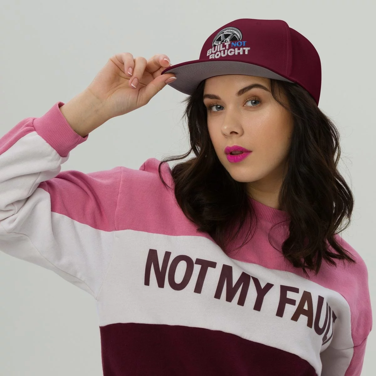 Built Not Bought Snapback Hat - Image 23