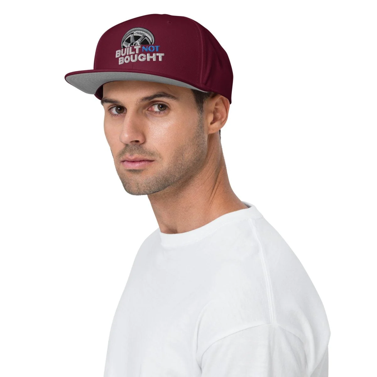 Built Not Bought Snapback Hat - Image 24
