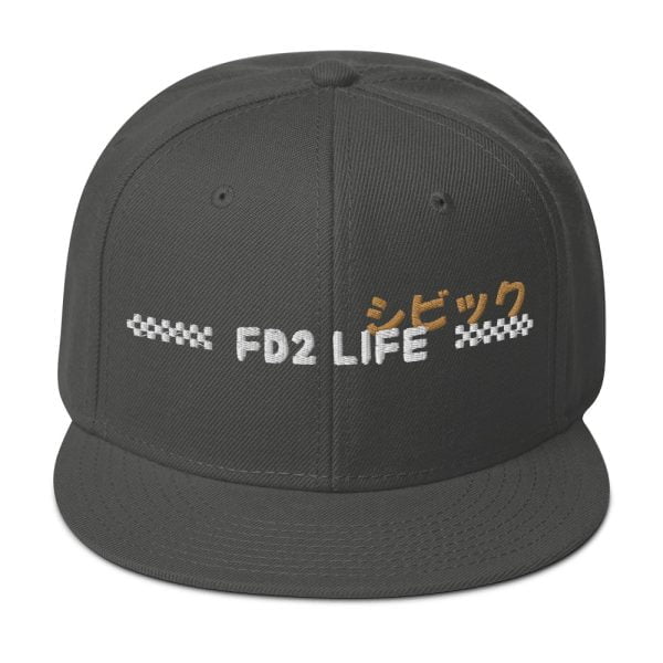 Honda Civic Snapback Hat "FD2 Life"