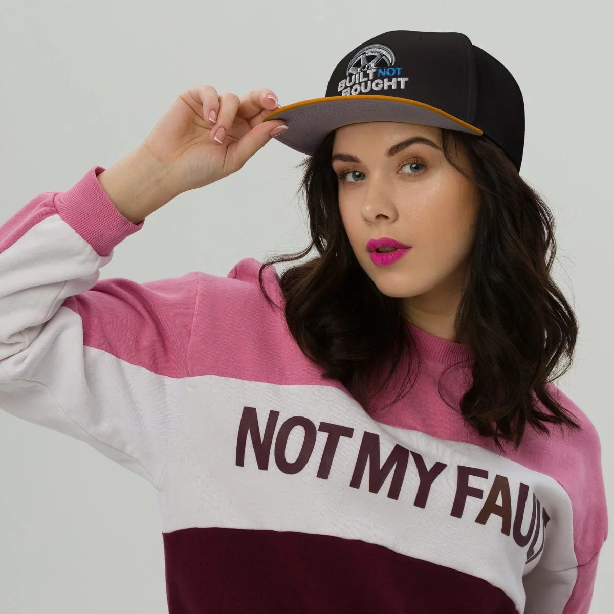 Built Not Bought Snapback Hat - Image 20