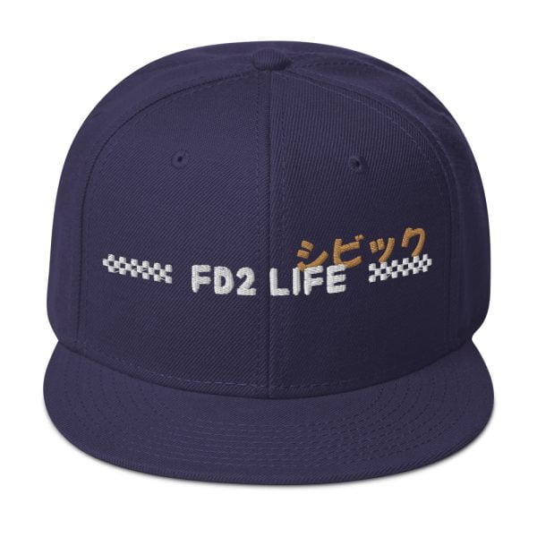 Honda Civic Snapback Hat "FD2 Life"
