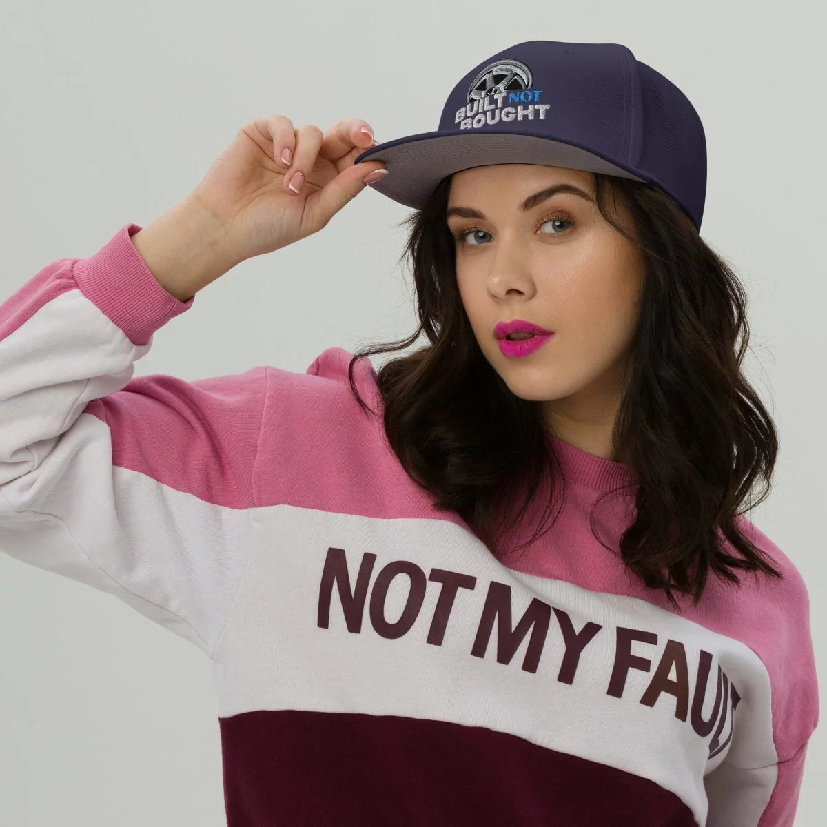 Built Not Bought Snapback Hat - Image 28