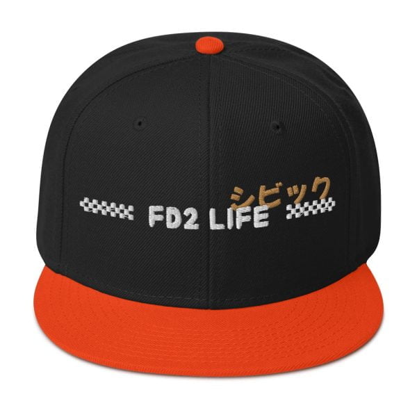Honda Civic Snapback Hat "FD2 Life"